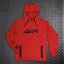4SR Mikina Logo Zip Red - Velikost: L