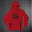 4SR Mikina Drift Red - Velikost: XL