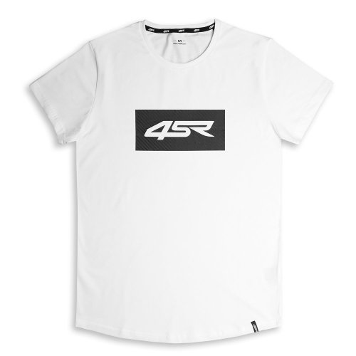 4SR Tričko Logo Carbon White