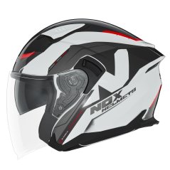 NOX N130 KLINT (bílá,černá,červená) vel. S