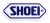 SHOEI Patch white base_d.blue Logo