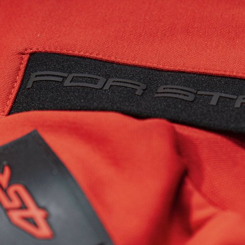 4SR Mikina Logo Zip Red - Velikost: L