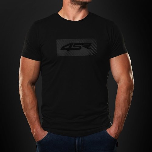 4SR Tričko Logo Carbon Black