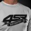 4SR Mikina Motorsport Flag grey - Velikost: M
