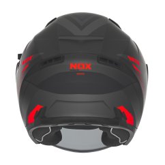 NOX N130 MYST černá matná/červená