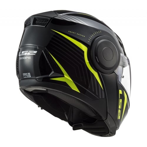 LS2 Helmet FF902 Scope Skid Black/Hi-Vis Yellow