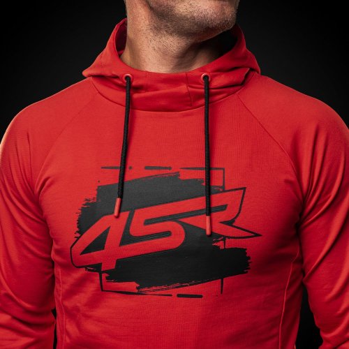 4SR Mikina Drift Red - Velikost: XL
