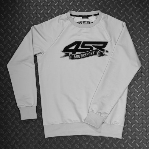 4SR Mikina Motorsport Flag grey - Velikost: M