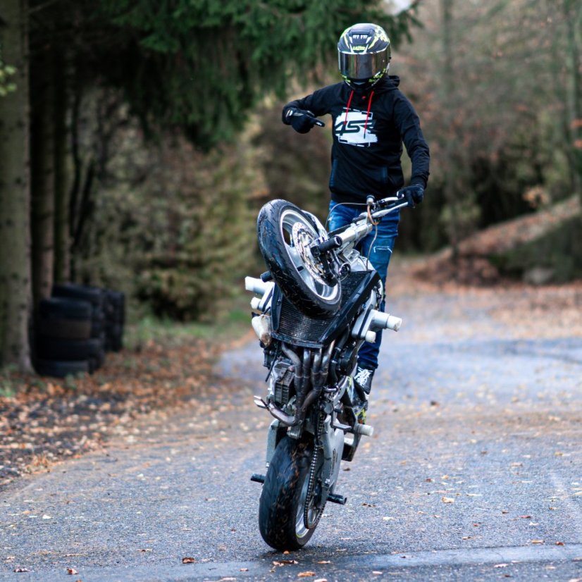 4SR Mikina Drift Black - Velikost: XXL