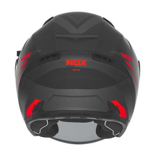 NOX N130 MYST černá matná/červená
