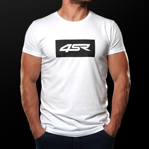 4SR Tričko Logo Carbon White - Velikost: M