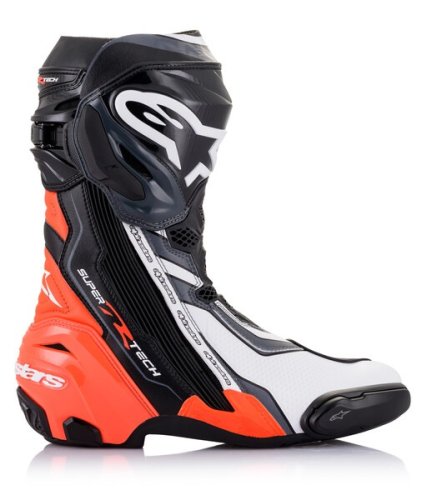 Alpinestars boty Supertech R Black/Fluo Red/White - Velikost: 44