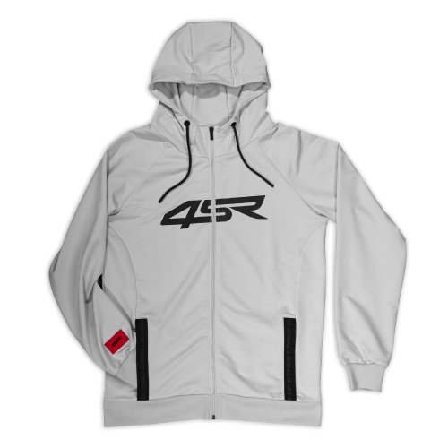 4SR Mikina Logo Zip Grey
