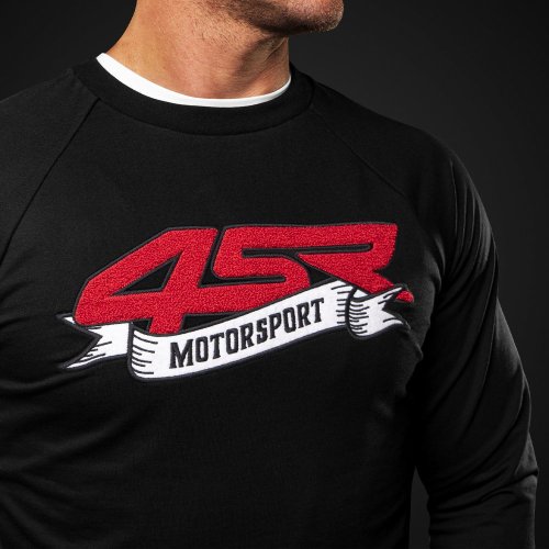 4SR Mikina Motorsport Flag Black - Velikost: XL