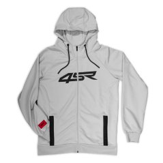 4SR Mikina Logo Zip Grey