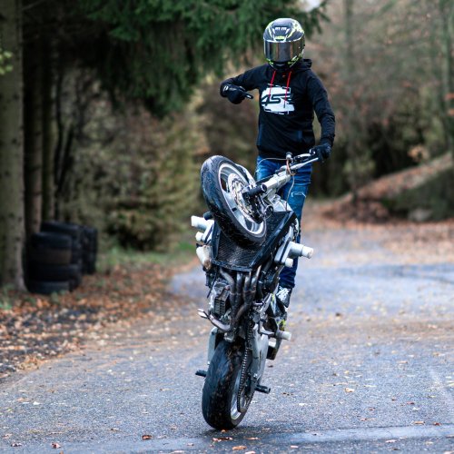 4SR Mikina Drift Black - Velikost: XXL