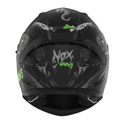 NOX N401 ZUMBI (černá matná,neon zelená)