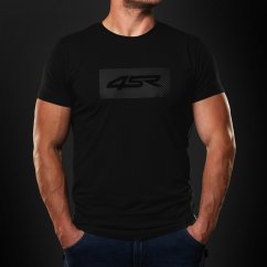 4SR Tričko Logo Carbon Black