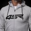4SR Mikina Logo Zip Grey - Velikost: S