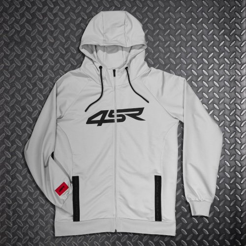 4SR Mikina Logo Zip Grey