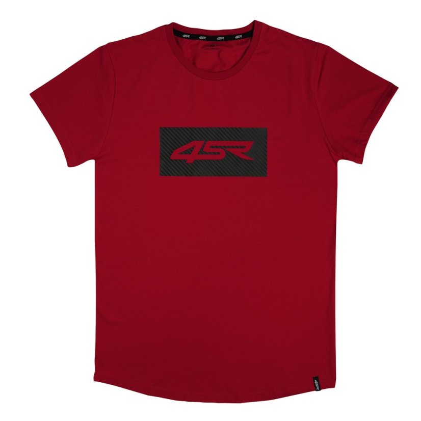 4SR Tričko Logo Carbon Red