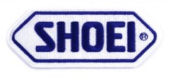 SHOEI Patch white base_d.blue Logo