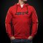 4SR Mikina Logo Zip Red - Velikost: L