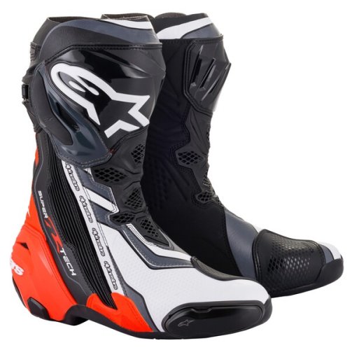 Alpinestars boty Supertech R Black/Fluo Red/White - Velikost: 44