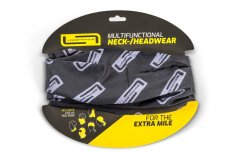 Lindstrands neck warmer Neck tube L Black/grey