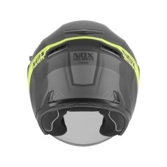 NOX N130 EKTO, Černá matná, žlutá Fluo