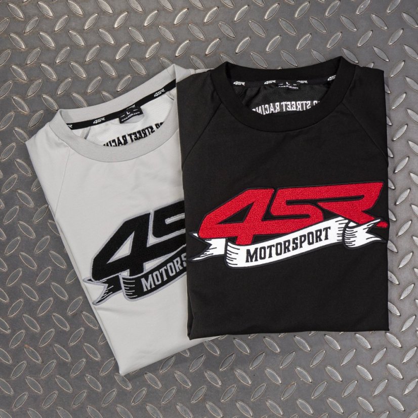 4SR Mikina Motorsport Flag Black - Velikost: L