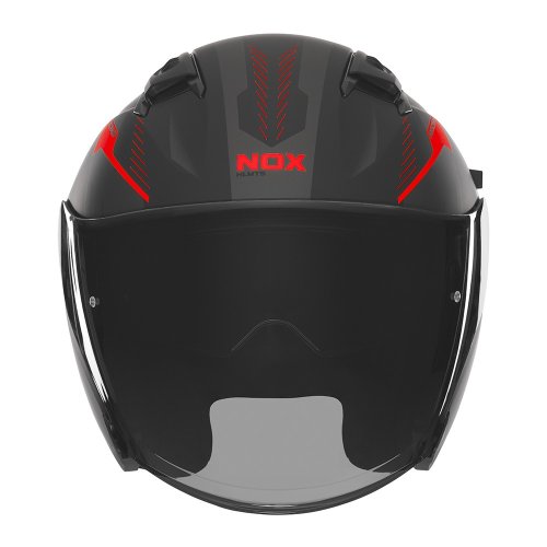 NOX N130 MYST černá matná/červená