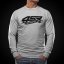 4SR Mikina Motorsport Flag grey - Velikost: M
