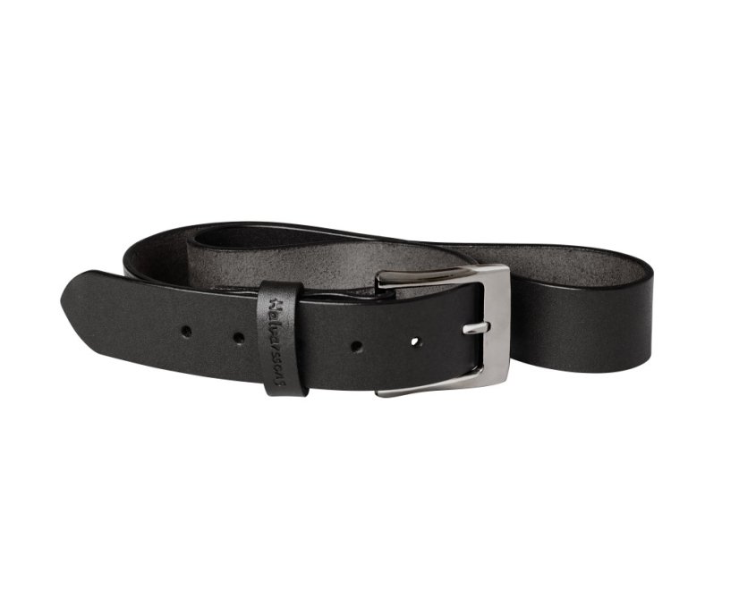 Halvarssons Leather belt black - Velikost: M Halvarssons Leather belt black - Velikost: M