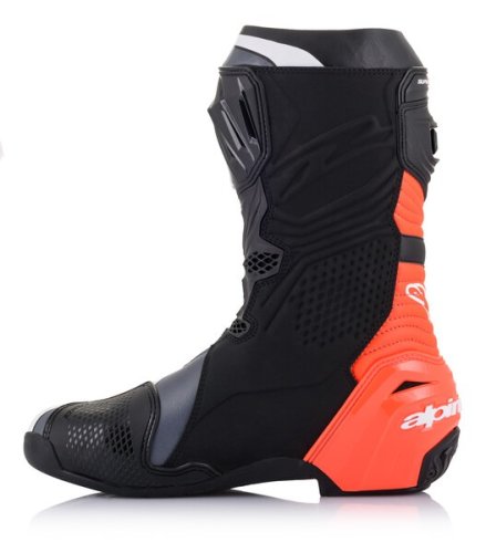 Alpinestars boty Supertech R Black/Fluo Red/White