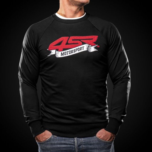 4SR Mikina Motorsport Flag Black - Velikost: XL