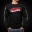 4SR Mikina Motorsport Flag Black - Velikost: XL