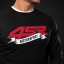 4SR Mikina Motorsport Flag Black - Velikost: XL