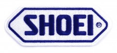 SHOEI Patch white base_d.blue Logo