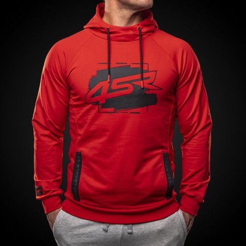 4SR Mikina Drift Red - Velikost: XL